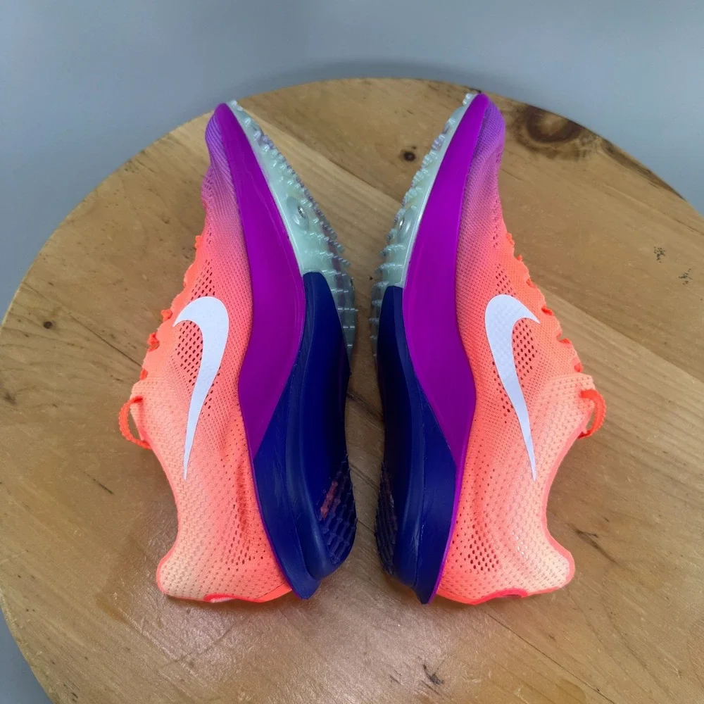 Nike ZoomX Dragonfly 2 Mens Size 9.5 Track Spikes Bright Mango White Purple NEW